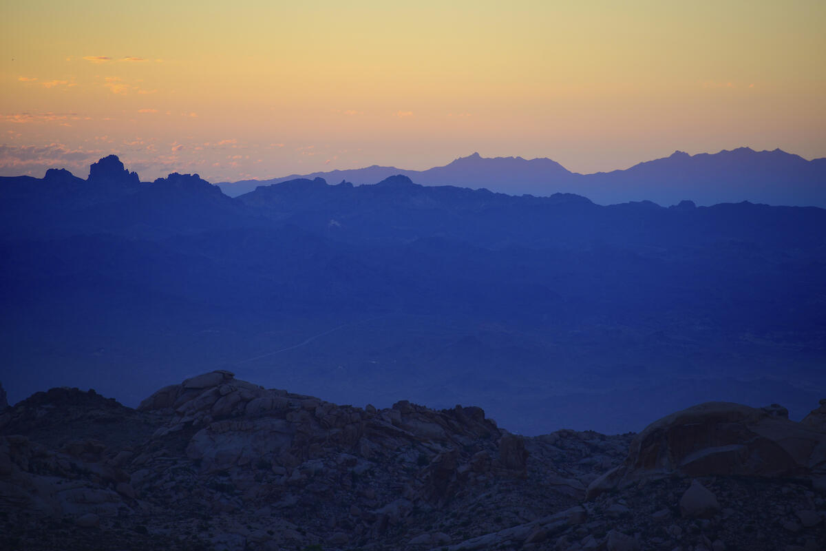image of desert mountains