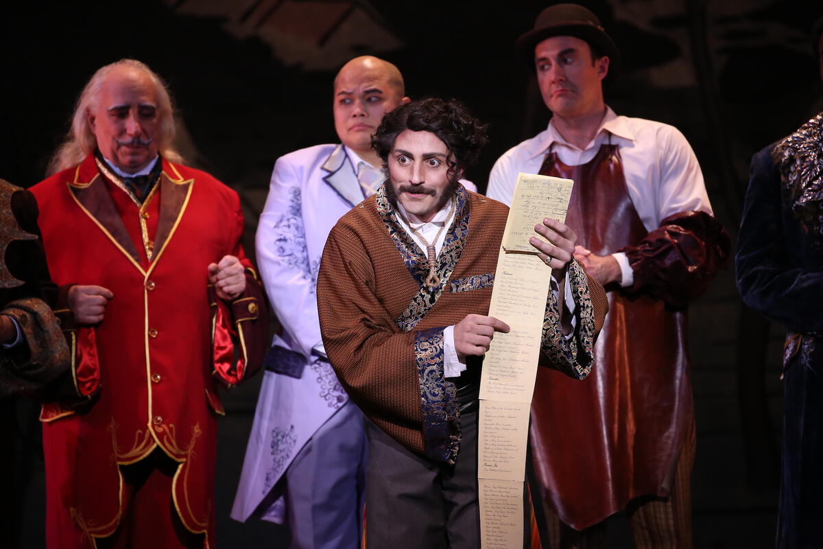 4 actors in period costume