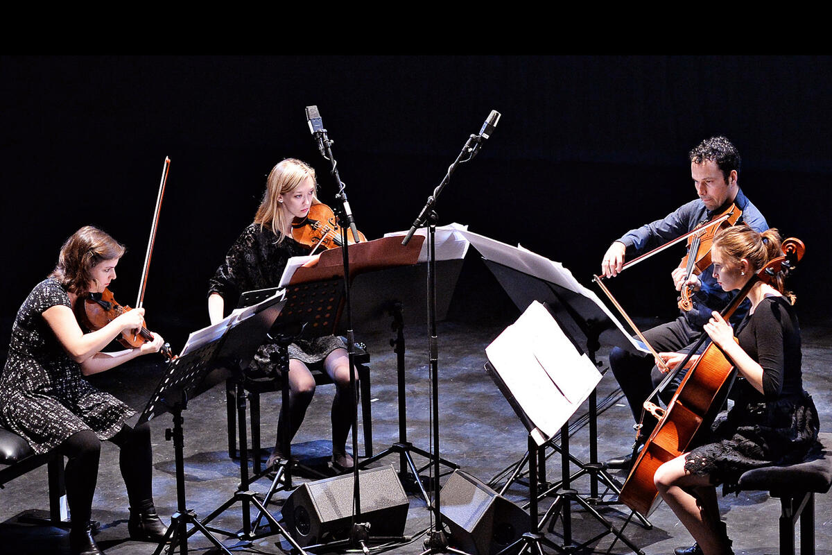 Mivos String Quartet performs