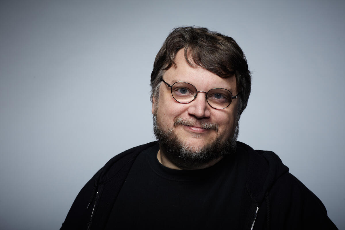 headshot of fillmmaker Guillermo del Toro