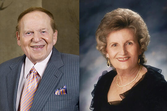 Sheldon Adelson and Kitty Rodman