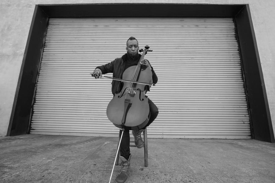 man with cello