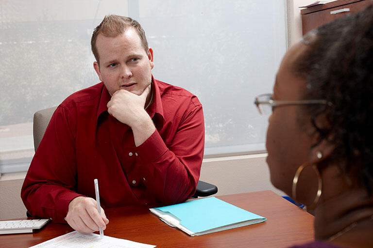 Advising session in progress.