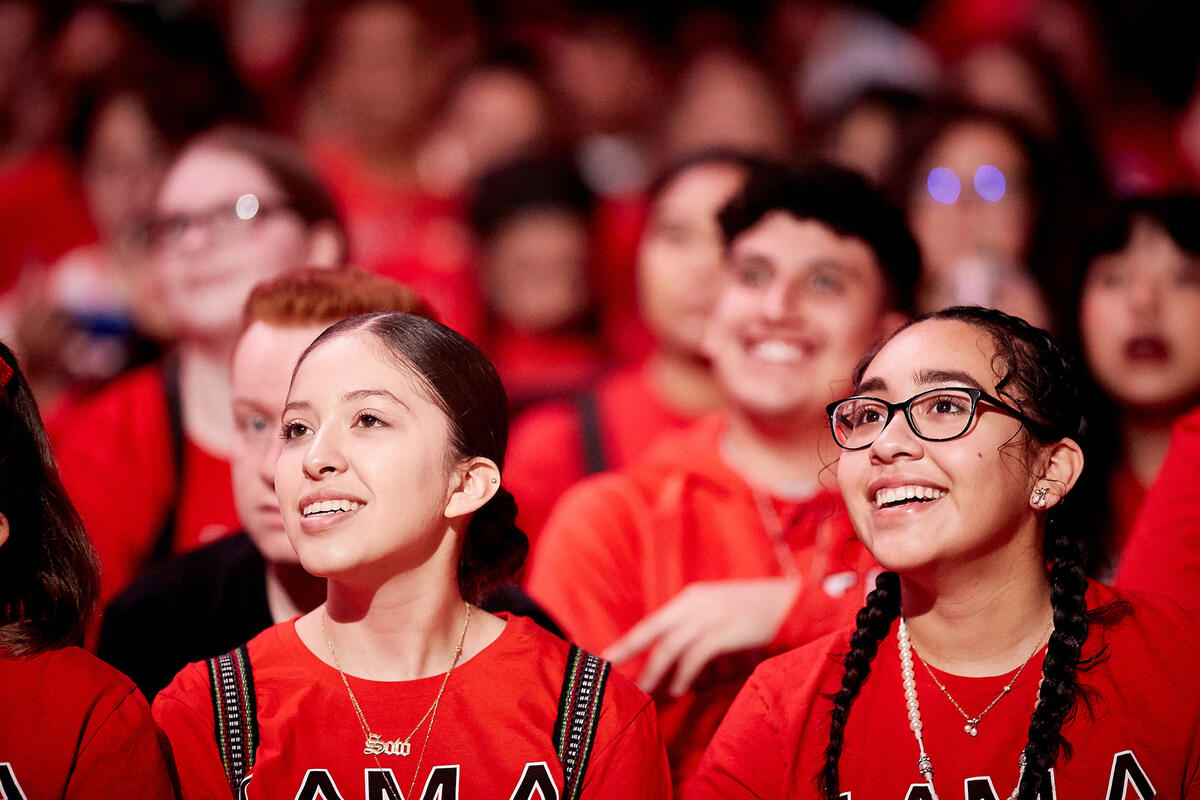 Students in the crowd at UNLV Creates