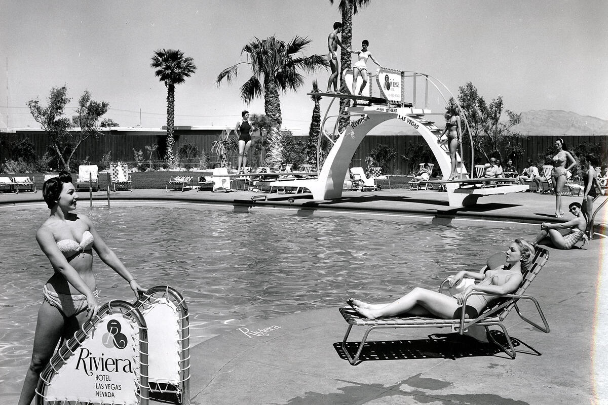 Pool scene at Riviera Hotel and Casino