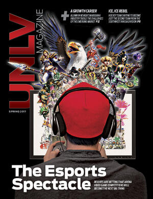 Magazine cover featuring The Esports Spectacle story