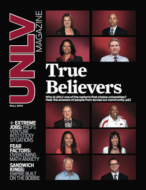 Magazine cover featuring True Believers story