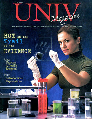 Magazine cover featuring Hot on the Trail of the Evidence story