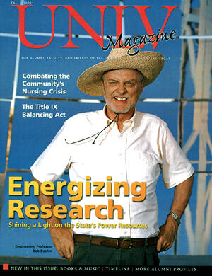 Magazine cover featuring Energizing Research story