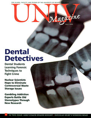Magazine cover featuring Dental Detectives story