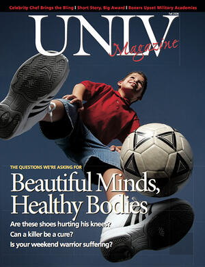 Magazine cover featuring Beautiful Minds, Healthy Bodies story