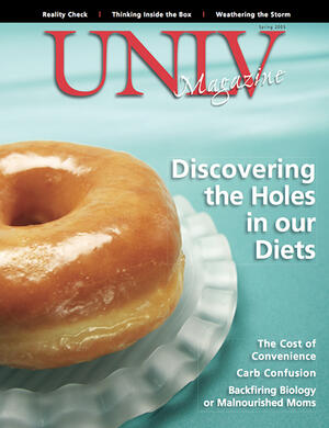 Magazine cover featuring Discovering the Holes in Our Diets story