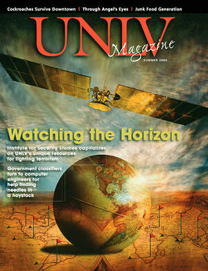 Magazine cover featuring Watching the Horizon story