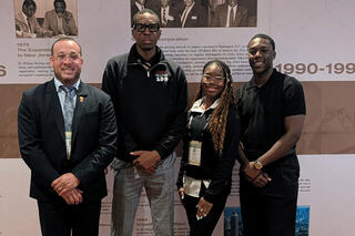 Four UNLV representatives at the 40th Annual 100 Black Men of America National Convention in New York City.