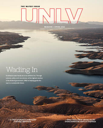 Magazine cover with image of Colorado River