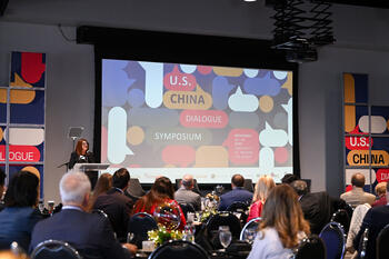 Attendees gathered for US-China Dialogue Symposium