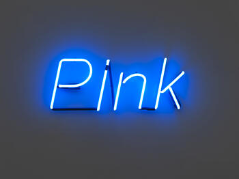 Tamar Ettun, Pink , 2017, Neon, 23 x 9.5 x 2 inches, Courtesy Fridman Gallery