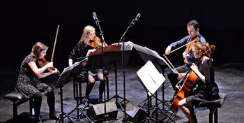 Mivos String Quartet performs