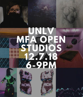 Open Studios Poster for Dec. 7 event