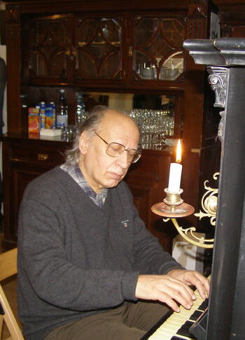 Valentin Silvestrov at piano