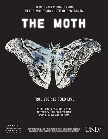 Poster for BMI's presentation of The Moth