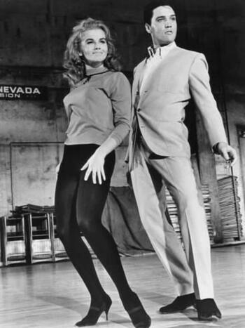Ann-Margret and Elvis Presley dancing in Viva Las Vegas