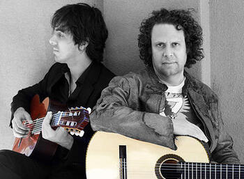 Duo Deloro guitarists Adam del Monte and Mak Grgic