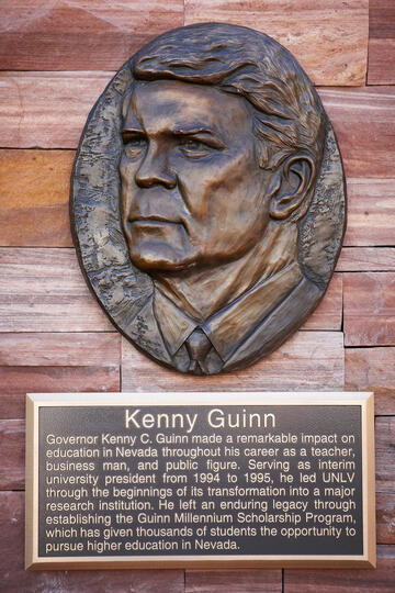 Nevada Gov. Kenny Guinn served as interim UNLV president and established the Guinn Millennium Scholarship Program, which has helped thousands of Nevada high school students go to college. (Aaron Mayes/UNLV Photo Services)