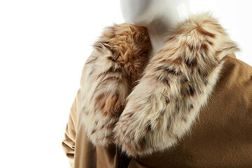 The most prized of fur pelts? Russian lynx. Corinne Sidney bought this fur-lined coat at Christian Dior in the late 1970s because she loved its dramatic collar. Lynx fur is both warm and lightweight. The more white on the pelt, the more expensive it is.
