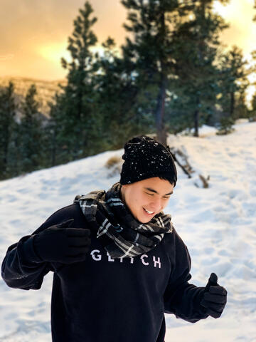 Joey Cruz explores snow at Mount Charleston