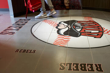 The clubhouse entryway. (R. Marsh Starks/UNLV Photo Services)