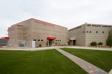 The building is named for Anthony and Lyndy Marnell III, who led fundraising efforts for the $2.75 million building. Construction was fully funded by donors. (R. Marsh Starks/UNLV Photo Services)