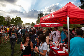 a gathering in the north field