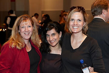 UNLV employees posing at holiday reception.