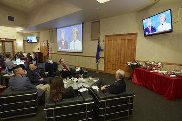 The UNLV Foundation hosted a watch event for donors. (R. Marsh Starks/UNLV Photo Services)