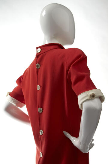 Sidney also wore this Valentino in a royal blue. She often purchased a favorite item in multiple colors. (R. Marsh Starks/UNLV Photo Services)