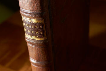 A solitary tome of John Donne's poems.