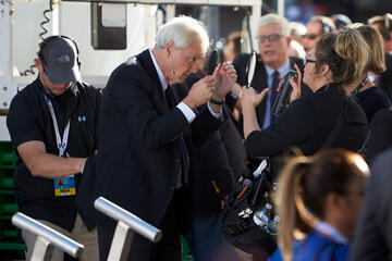 MSNBC's Chris Matthews in a backstage moment. (R. Marsh Starks/UNLV Photo Services)