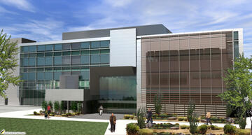Rendering of proposed nursing and physical therapy education building