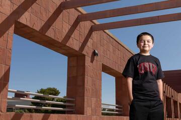 While most 13-year-olds are adjusting to their last year in middle school remotely, Jack Rico is adjusting to his first year at UNLV.