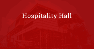 Hospitality Hall Fun Facts. Amount of Steel: 1,477,728 pounds. That's 738 Tons or 3-1/2 blue whales. Or about 73 orcas.
