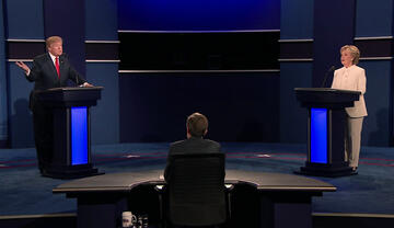 Donald Trump and Hilary Clinton Debating