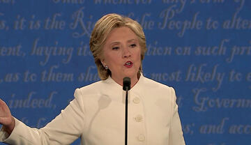 Hilary Clinton speaking