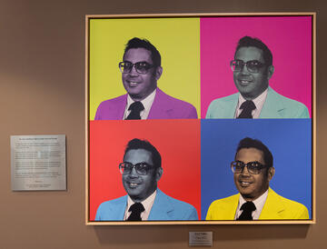 artwork of Jerry Vallen in Andy Warhol style