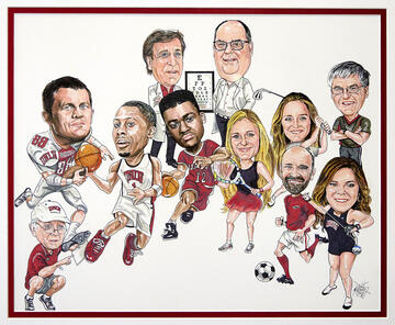 illustration of Hall of Fame inductees