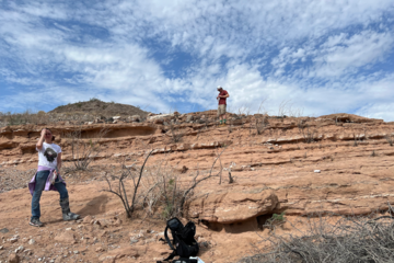 UNLV researchers look for volcanic deposits at what used to be Las Vegas Bay