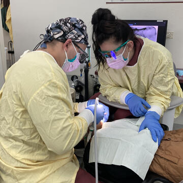 patient receiving dental care
