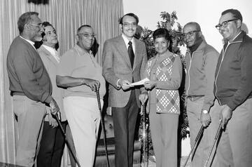 black and white photo of members of Las Vegas NAACP