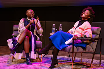 Writers ‘Pemi Aguda and Delight Ejiaka in conversation at The Beverly Theater