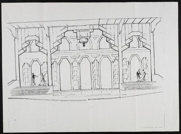 A set design sketch for the finale of Jubilee!